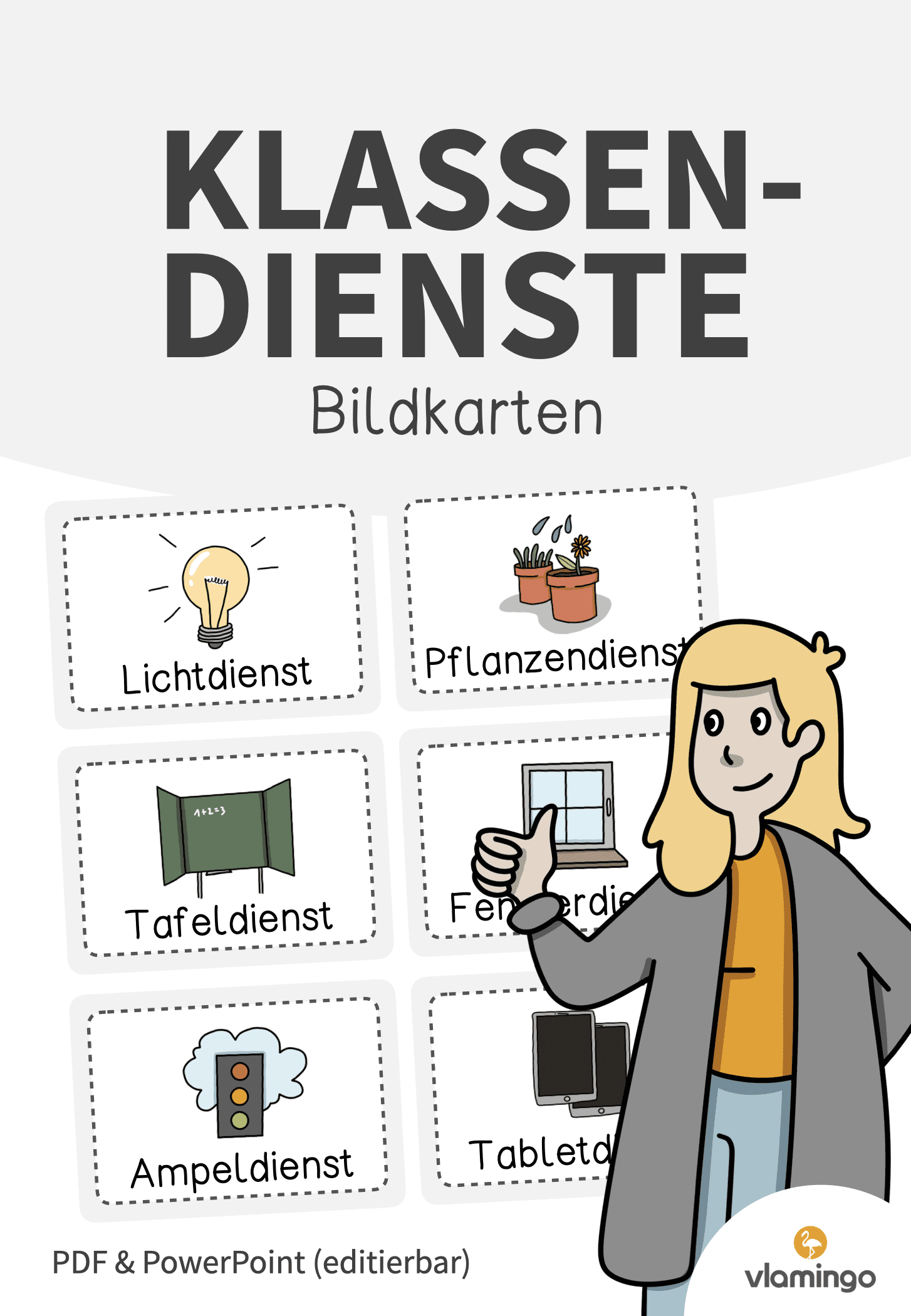 Klassendienste - 50+ Bildkarten für die Schule (Vorlagen zum Ausdrucken)