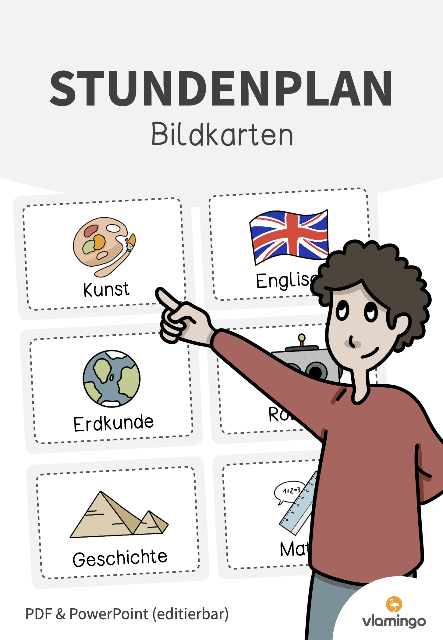 Stundenplan - Bildkarten 50+ Stundenplan-Karten für den Klassenraum
