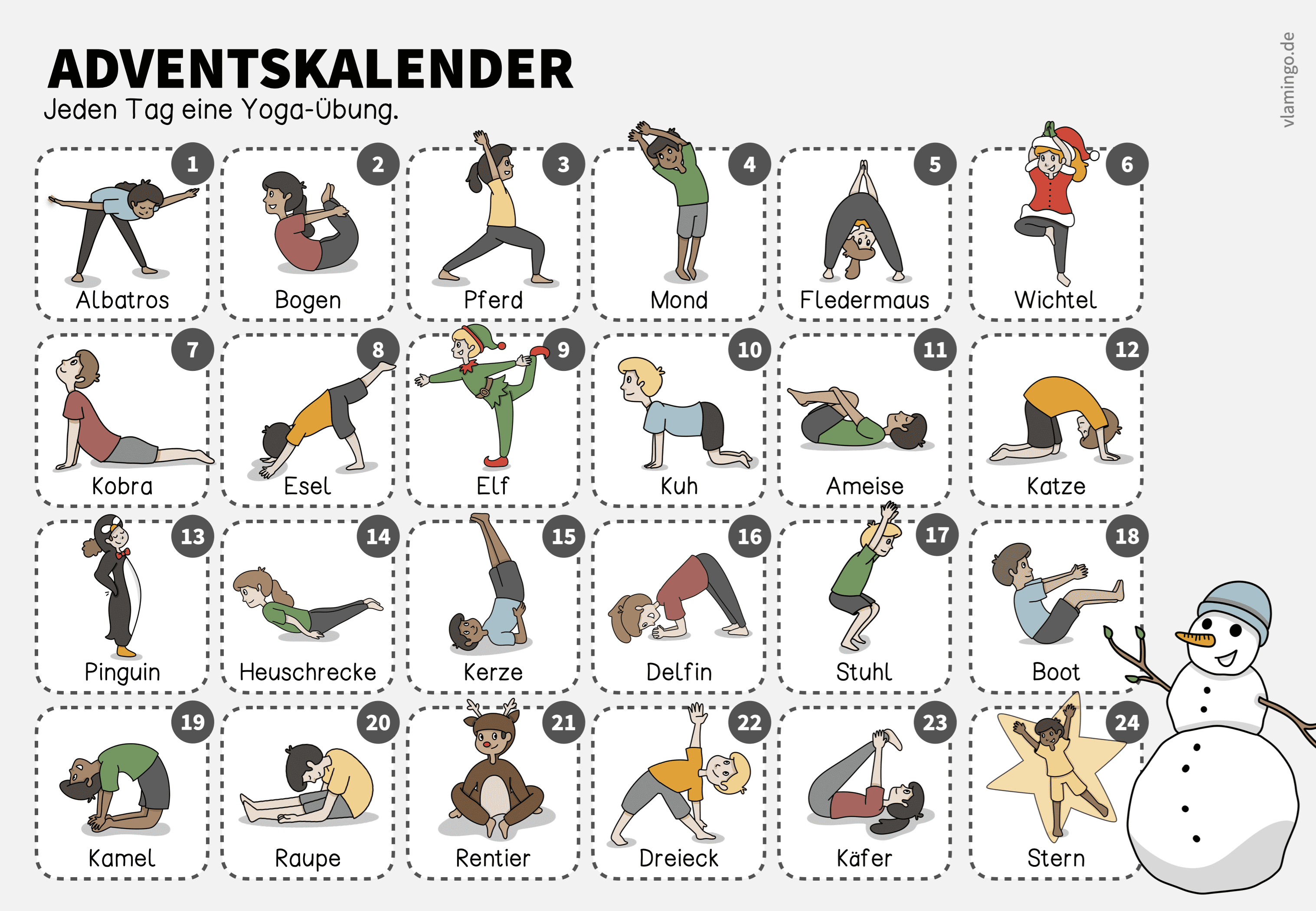 Yoga-Adventskalender Yoga-Adventskalender