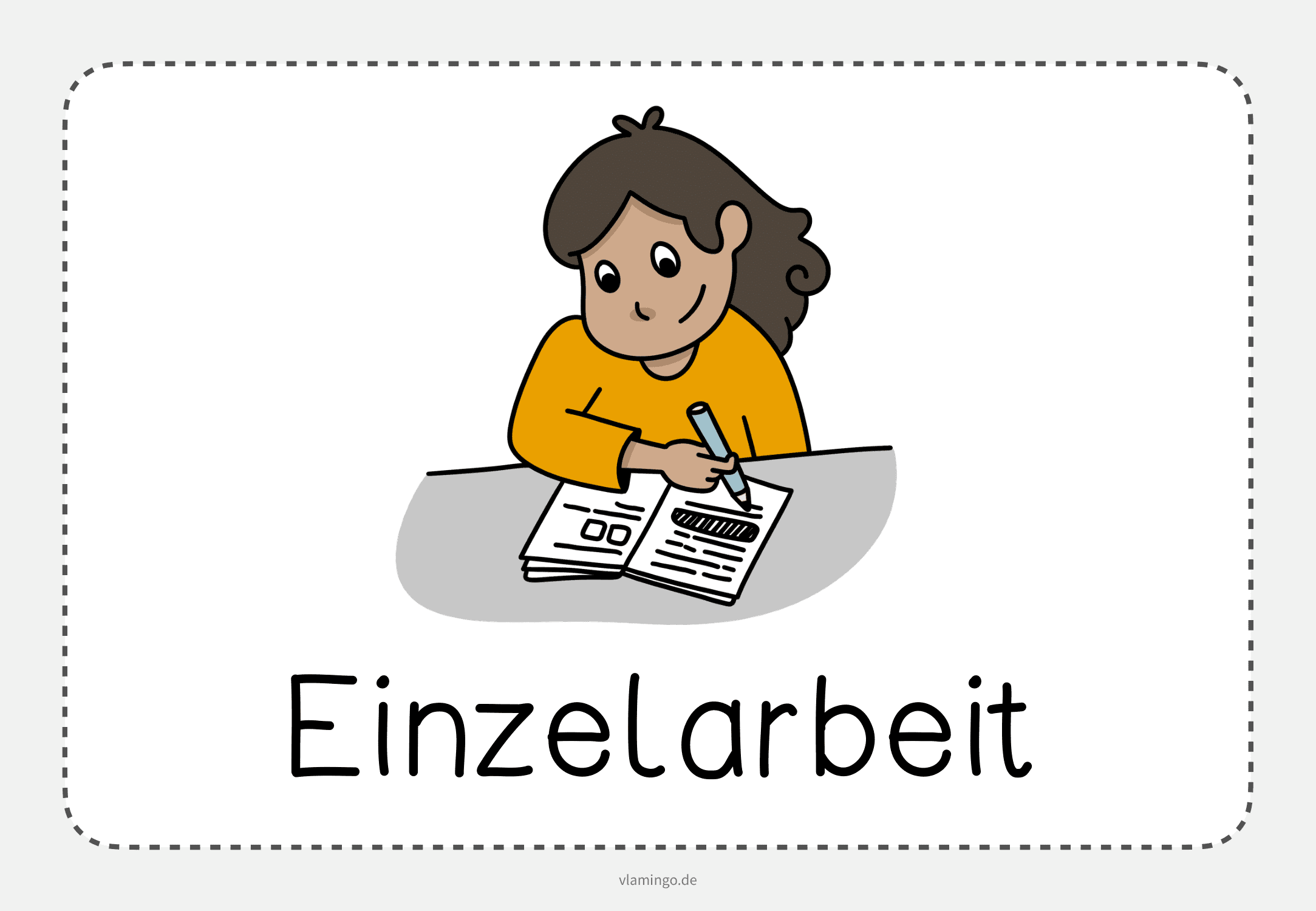 Einzelarbeit - Bildkarte