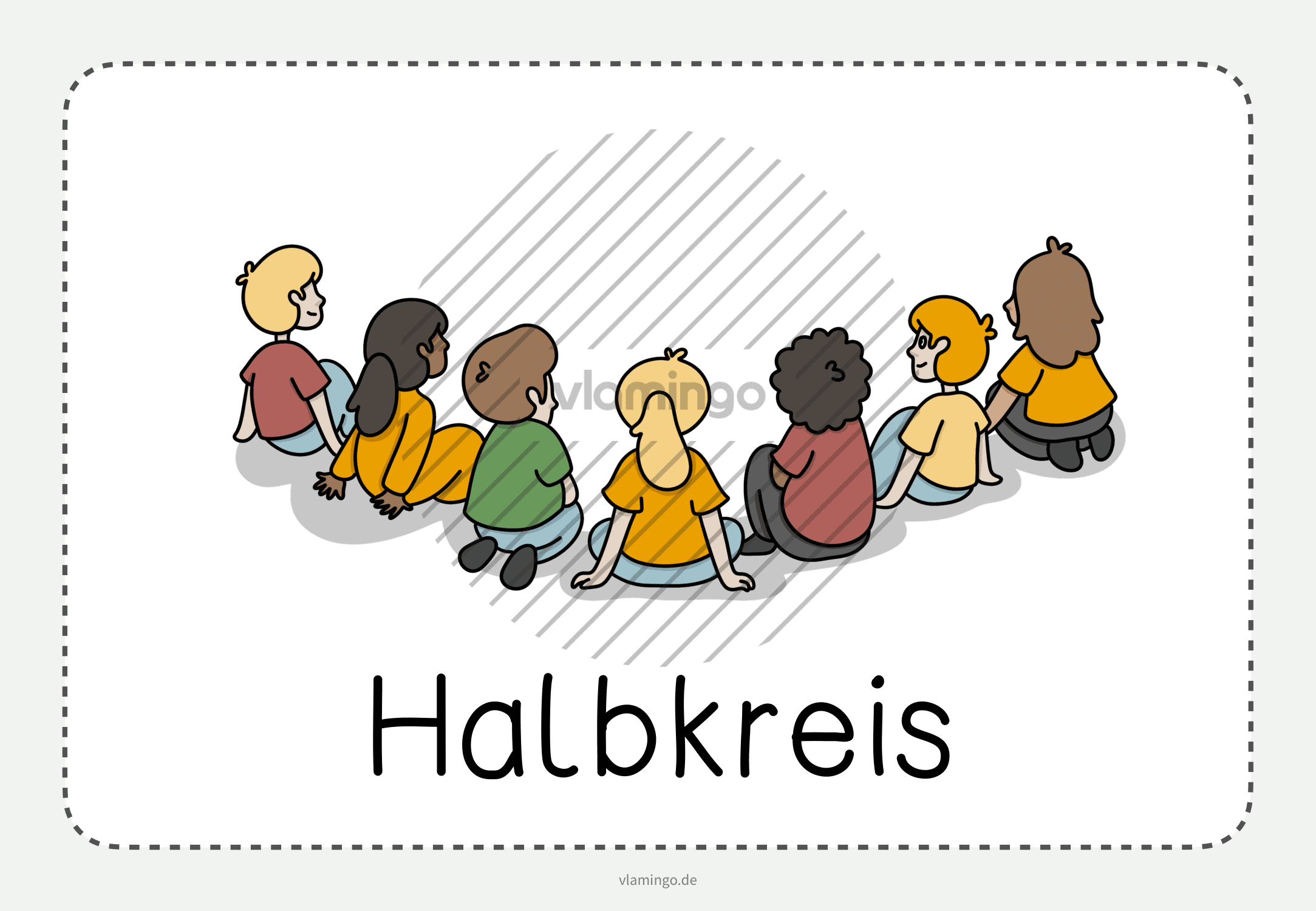 Halbkreis - Bildkarte Halbkreis - Bildkarte