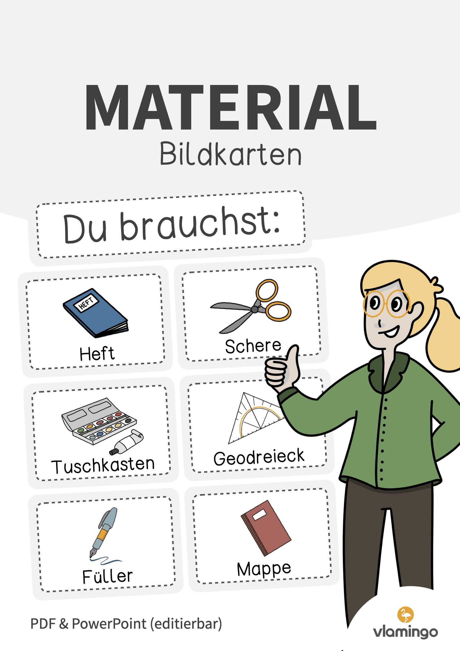 Material - Du brauchst - Bildkarten Material - Du brauchst - Bildkarten
