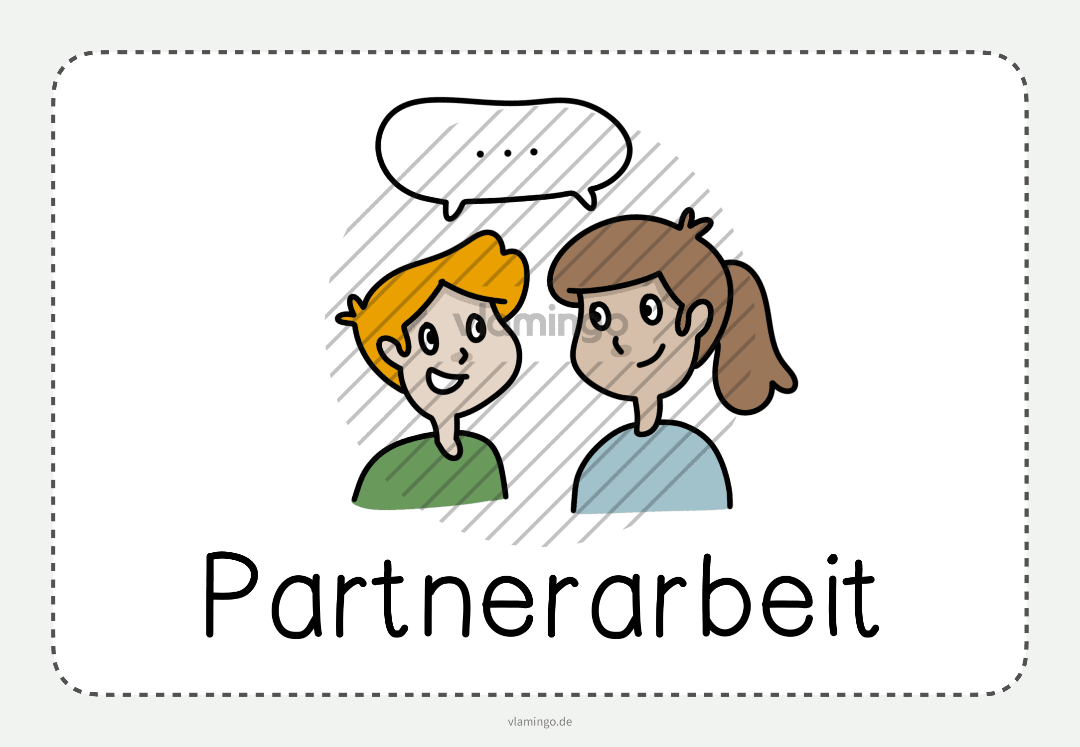 Partnerarbeit - Bildkarte