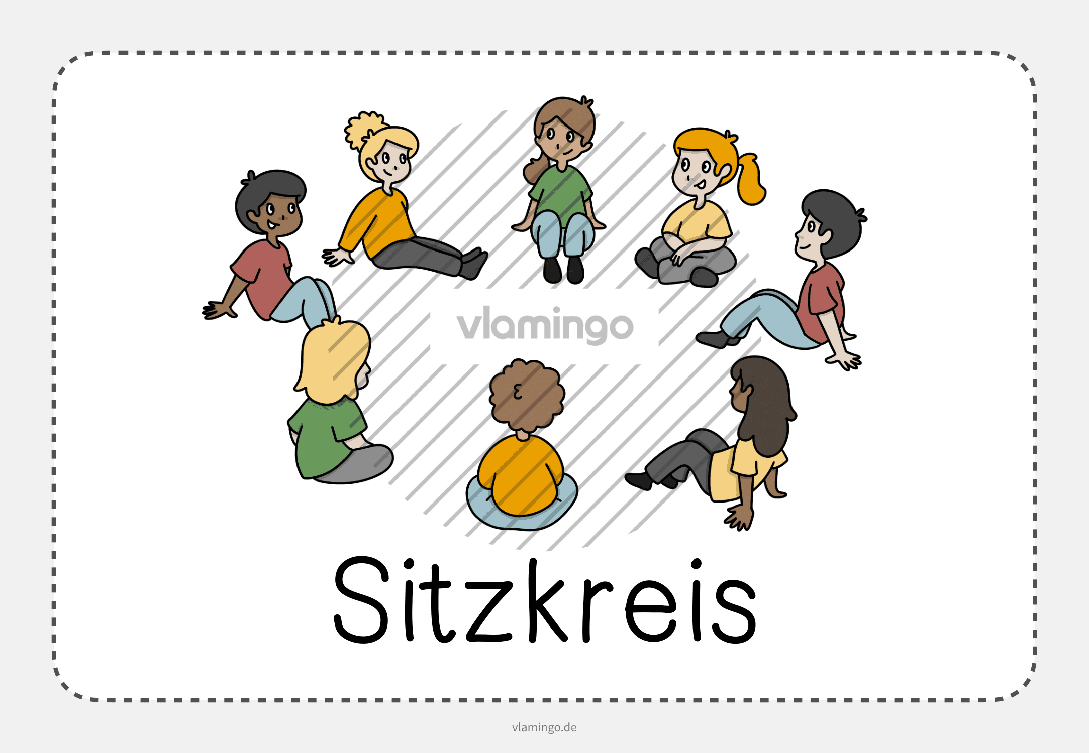 Sitzkreis - Bildkarte Sitzkreis - Bildkarte