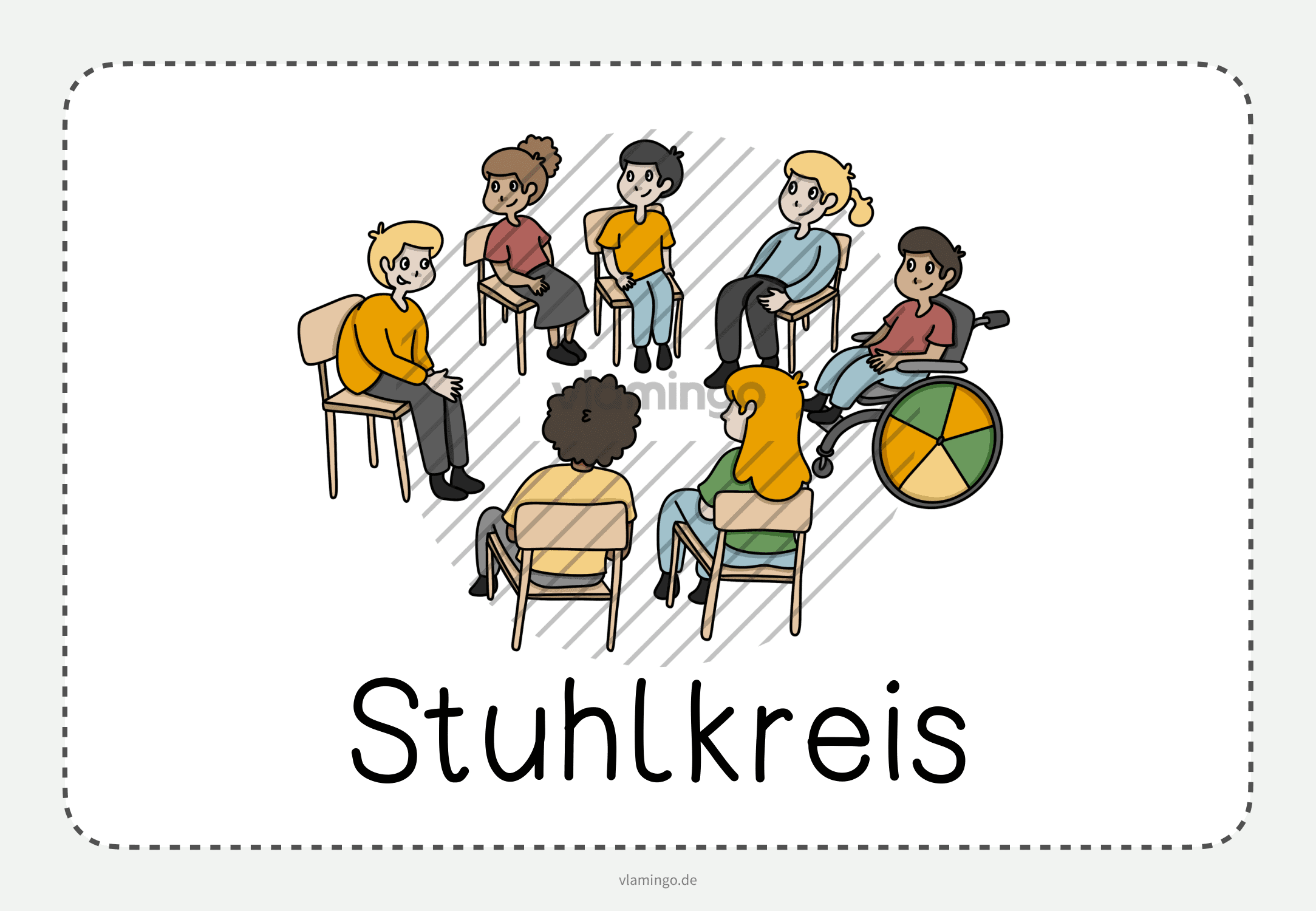 Stuhlkreis - Bildkarte Stuhlkreis - Bildkarte