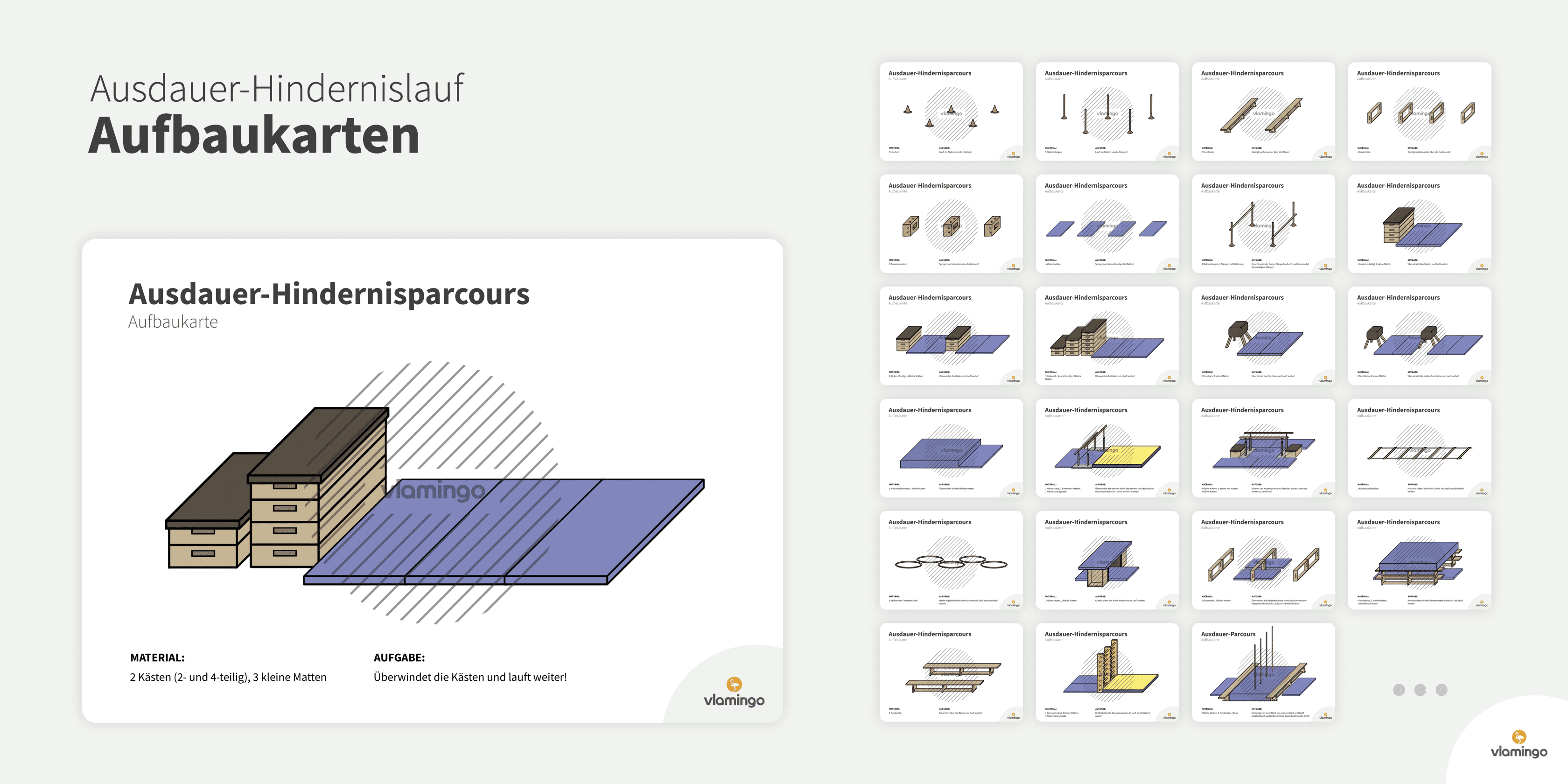 Aufbaukarten - Ausdauer-Hindernislauf Aufbaukarten - Ausdauer-Hindernislauf