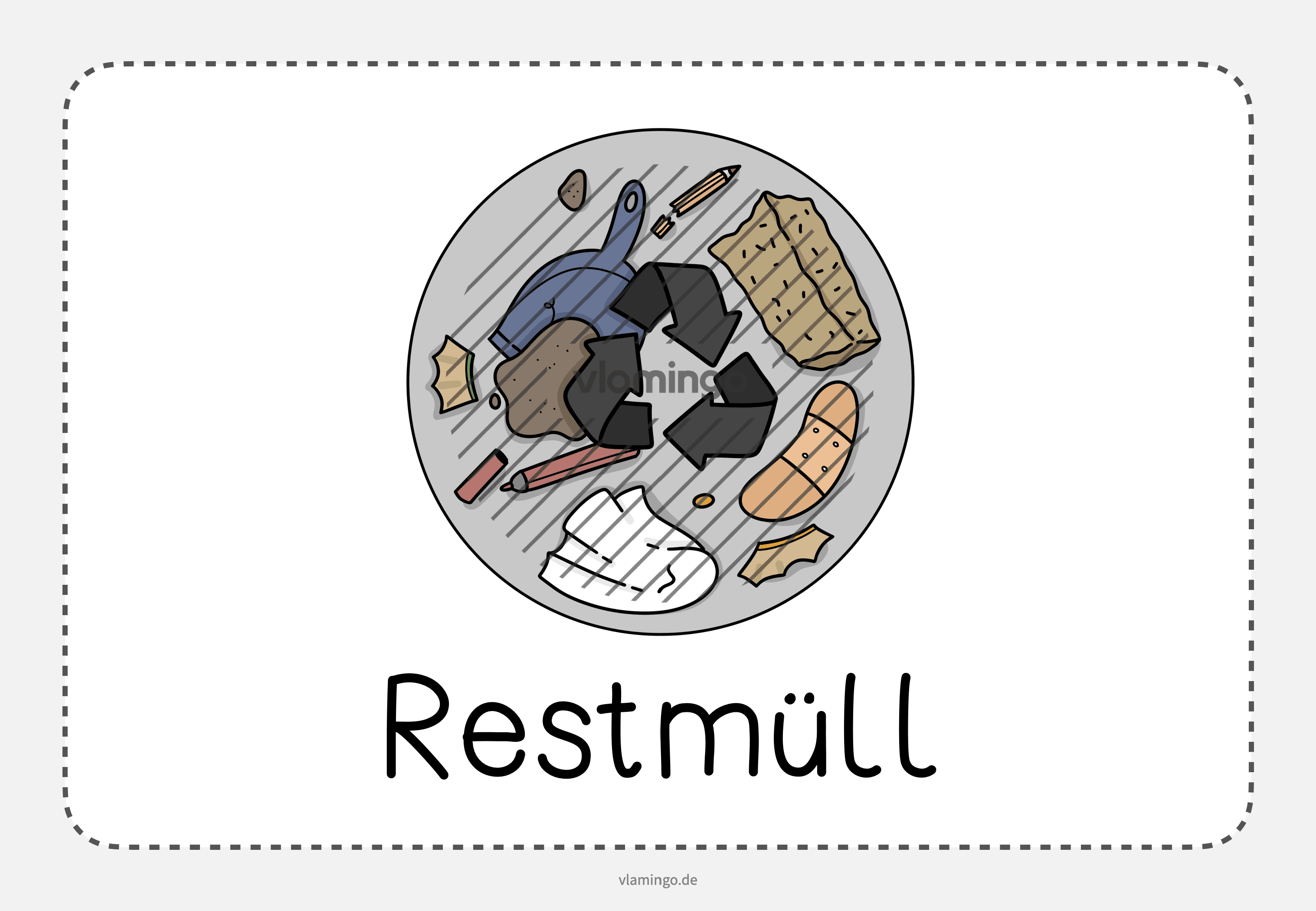 Restmüll - Merkhilfe Restmüll - Merkhilfe