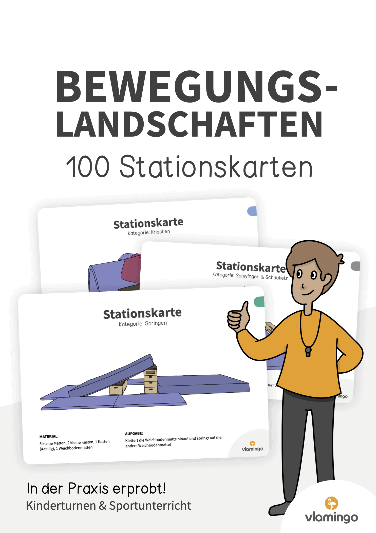 Bewegungslandschaften - 100 Stationskarten fürs Kinderturnen & für den Sportunterricht Bewegungslandschaften - 100 Stationskarten fürs Kinderturnen & den Sportunterricht