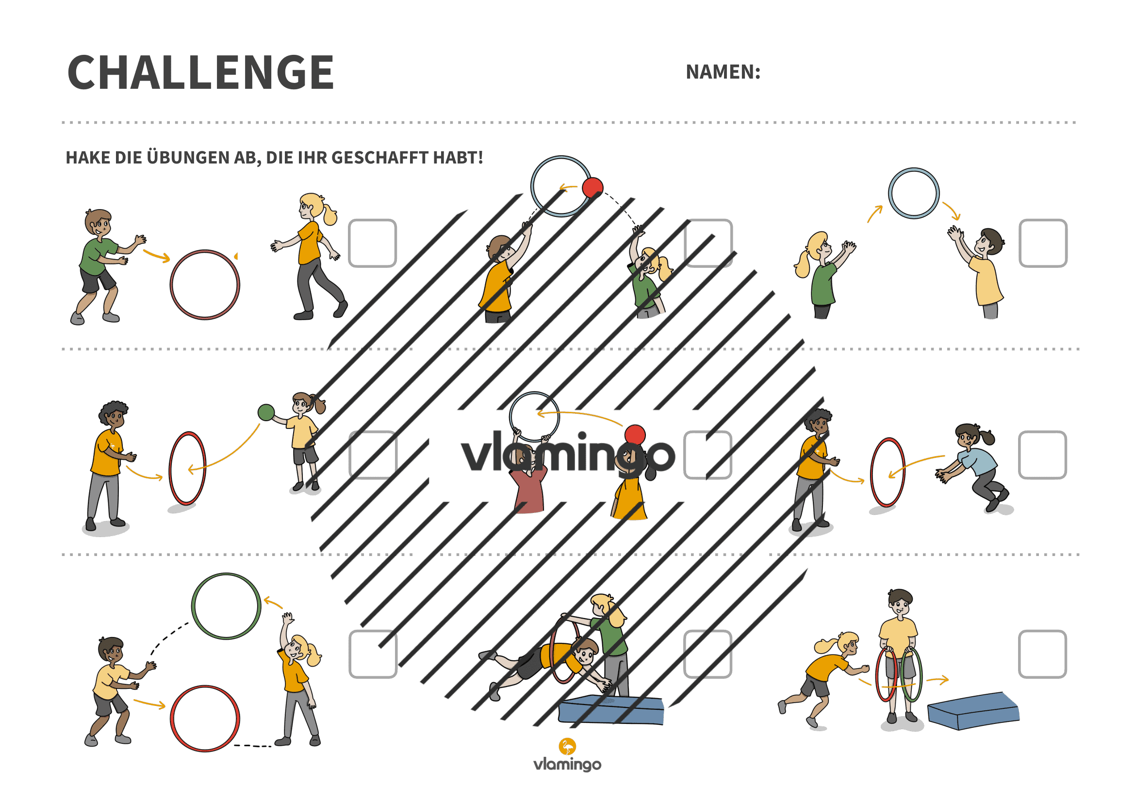 Challenge - Reifen - Partnerübungen