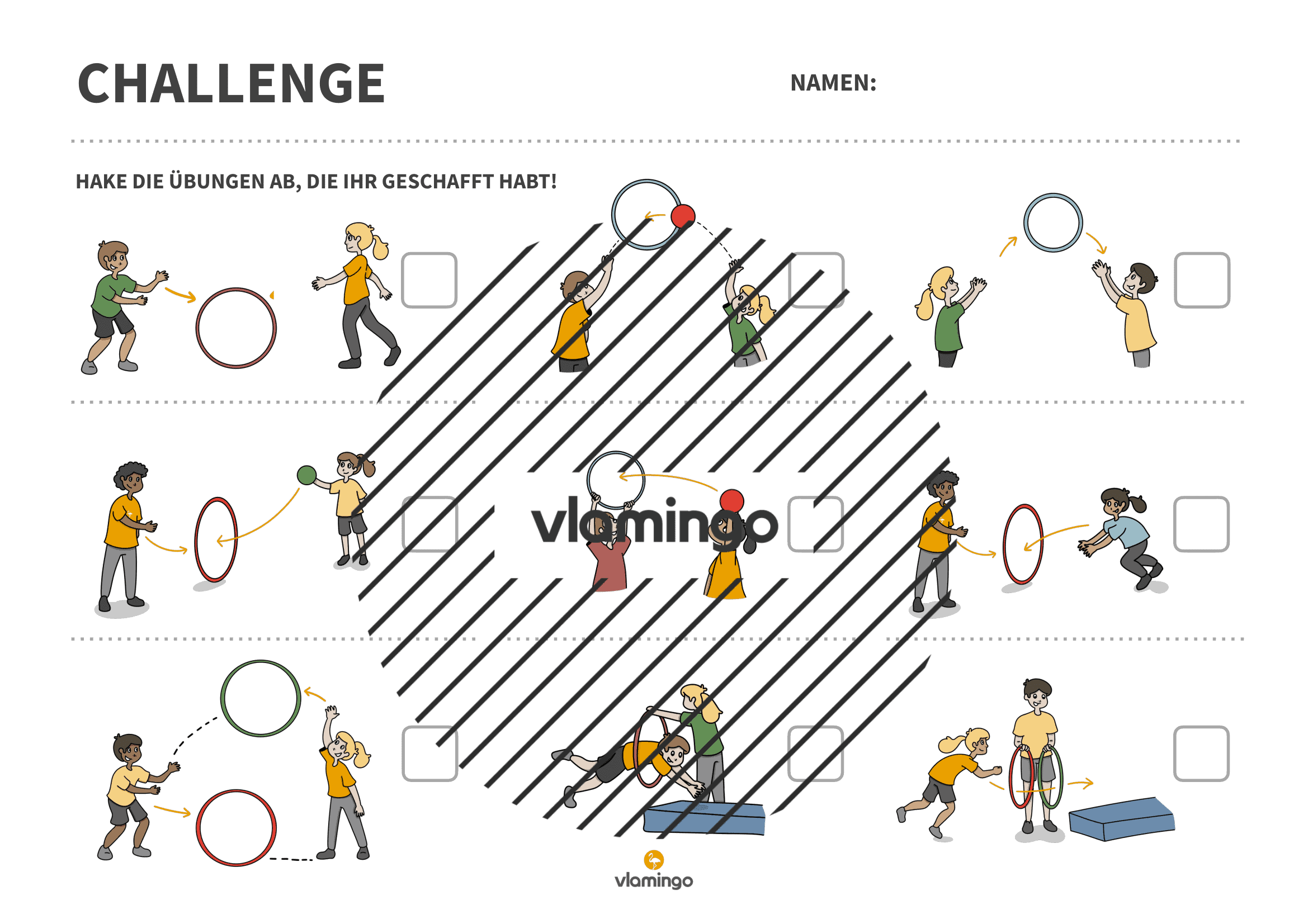 Challenge - Reifen - Partnerübungen Challenge - Reifen - Partnerübungen