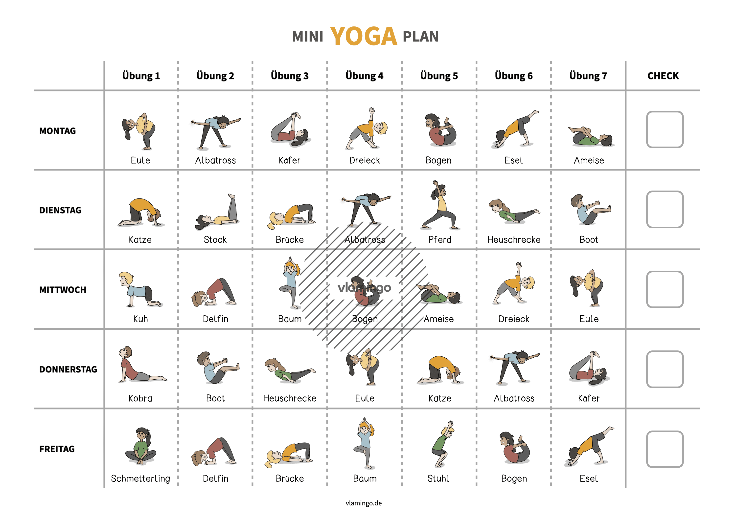 Yoga-Plan für Kinder 1