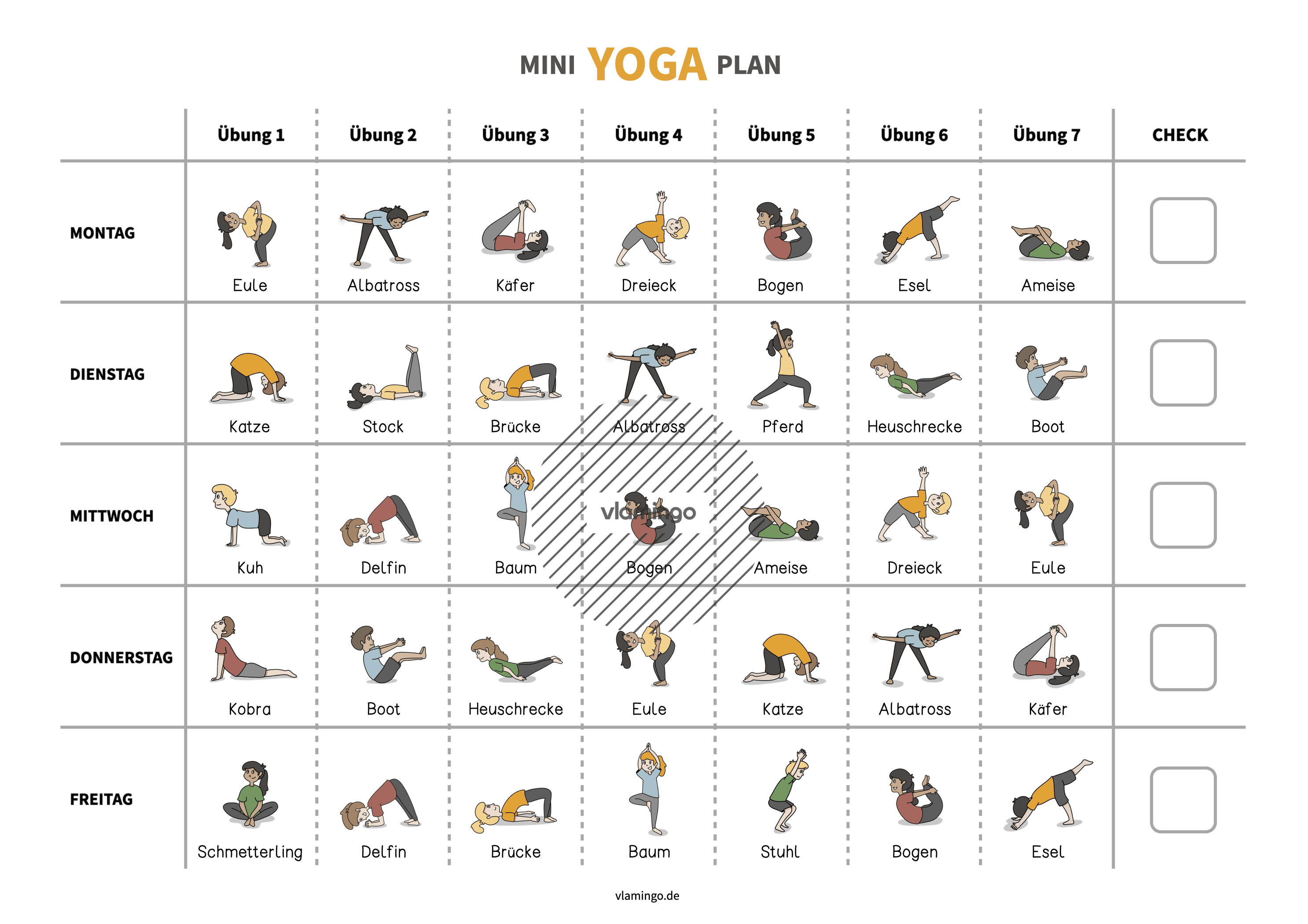 Yoga-Plan für Kinder 1 Yoga-Plan für Kinder 1