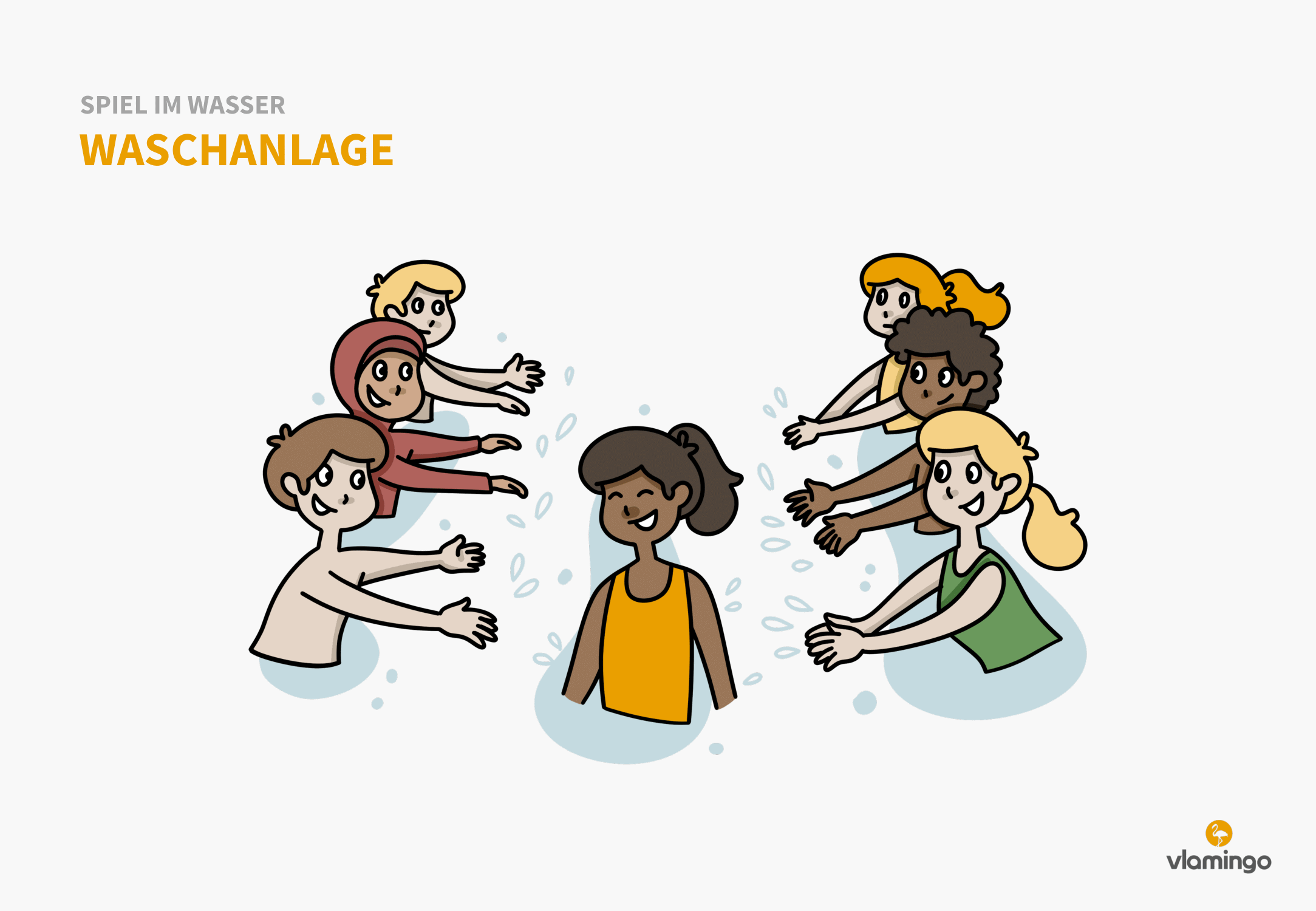 Waschanlage - Spiel im Wasser - Schwimmspiel Waschanlage - Spiel im Wasser - Schwimmspiel