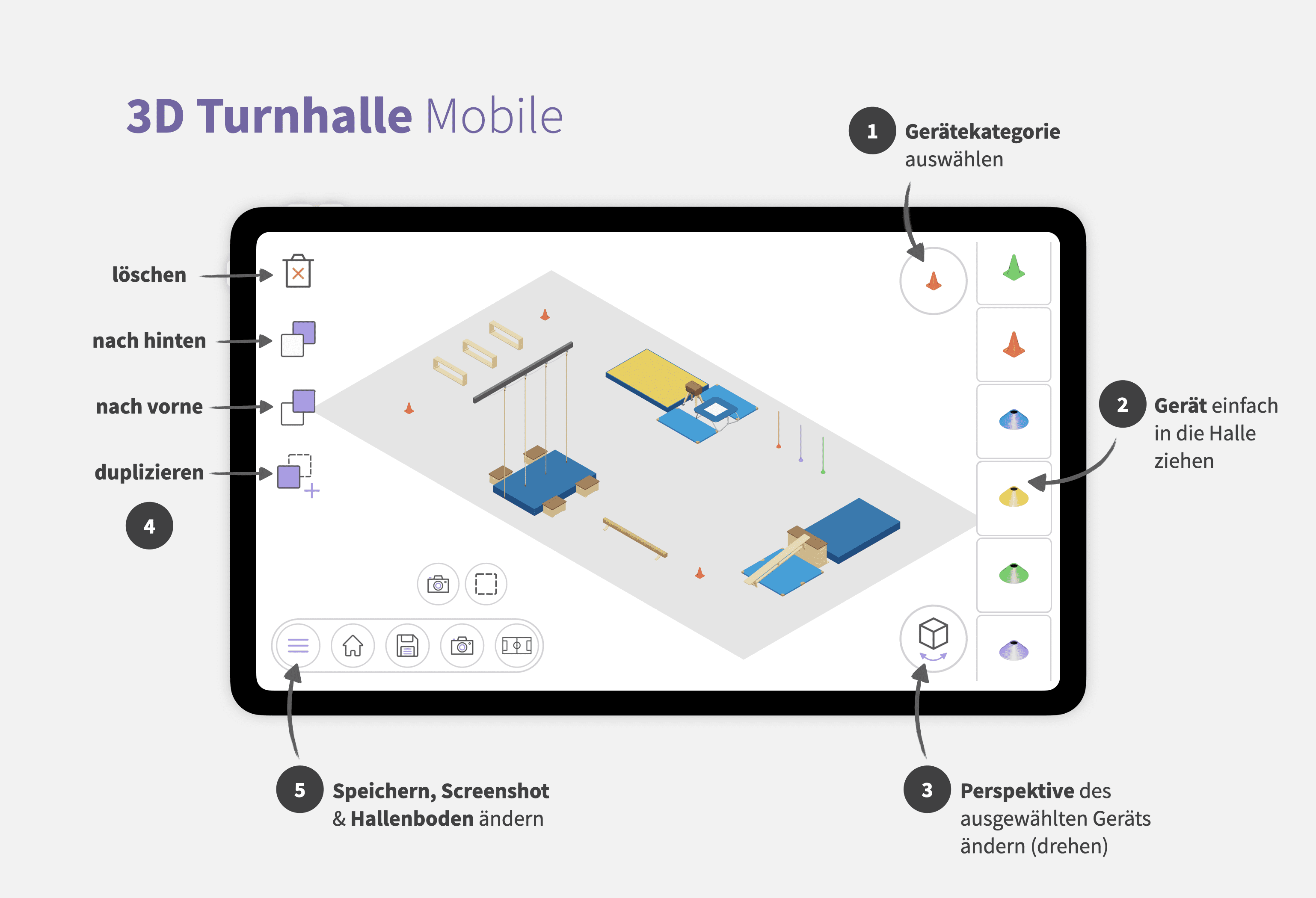 Anleitung - Wie funktioniert der Hallenplaner Anleitung - Wie funktioniert der Hallenplaner