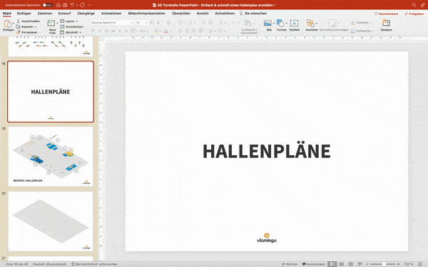 Hallenböden - Hallenplaner für den Sportunterricht Hallenböden - 3D Turnhalle PowerPoint