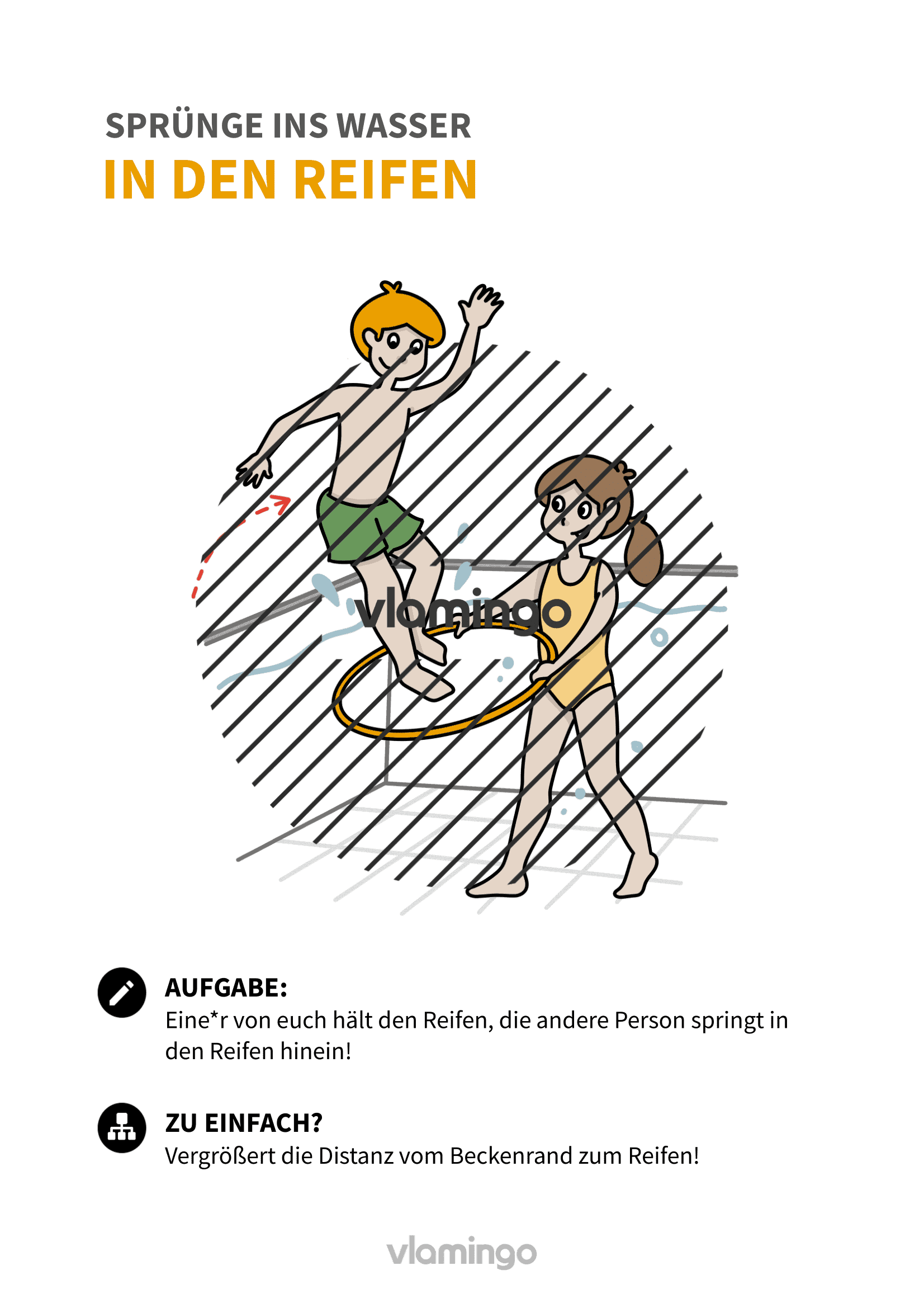 In den Reifen - Sprünge ins Wasser für Anfänger - Wasserspringen In den Reifen - Sprünge ins Wasser für Anfänger - Wasserspringen