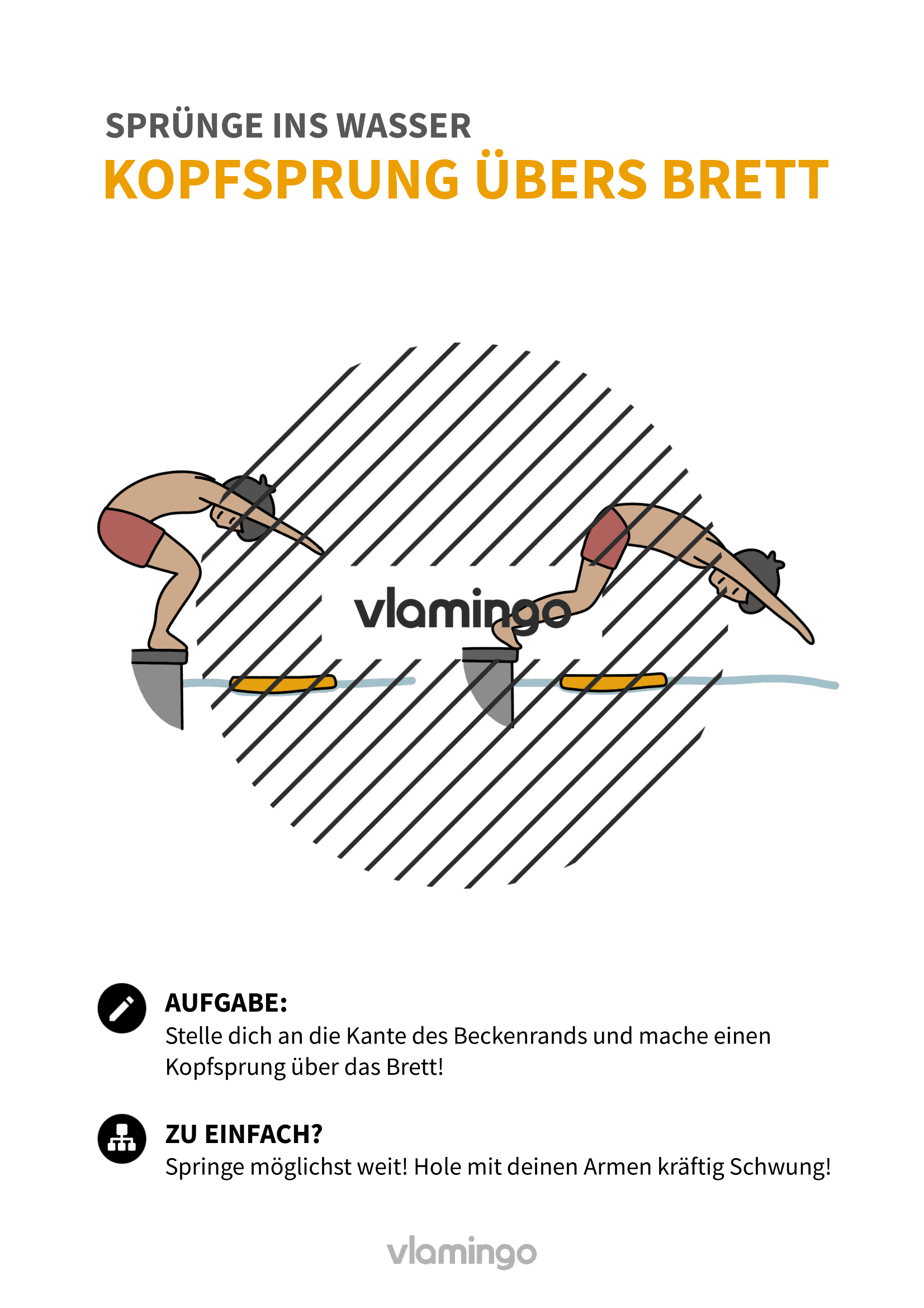 Kopfsprung übers Brett - Sprünge ins Wasser für Anfänger - Wasserspringen Kopfsprung übers Brett - Sprünge ins Wasser für Anfänger - Wasserspringen