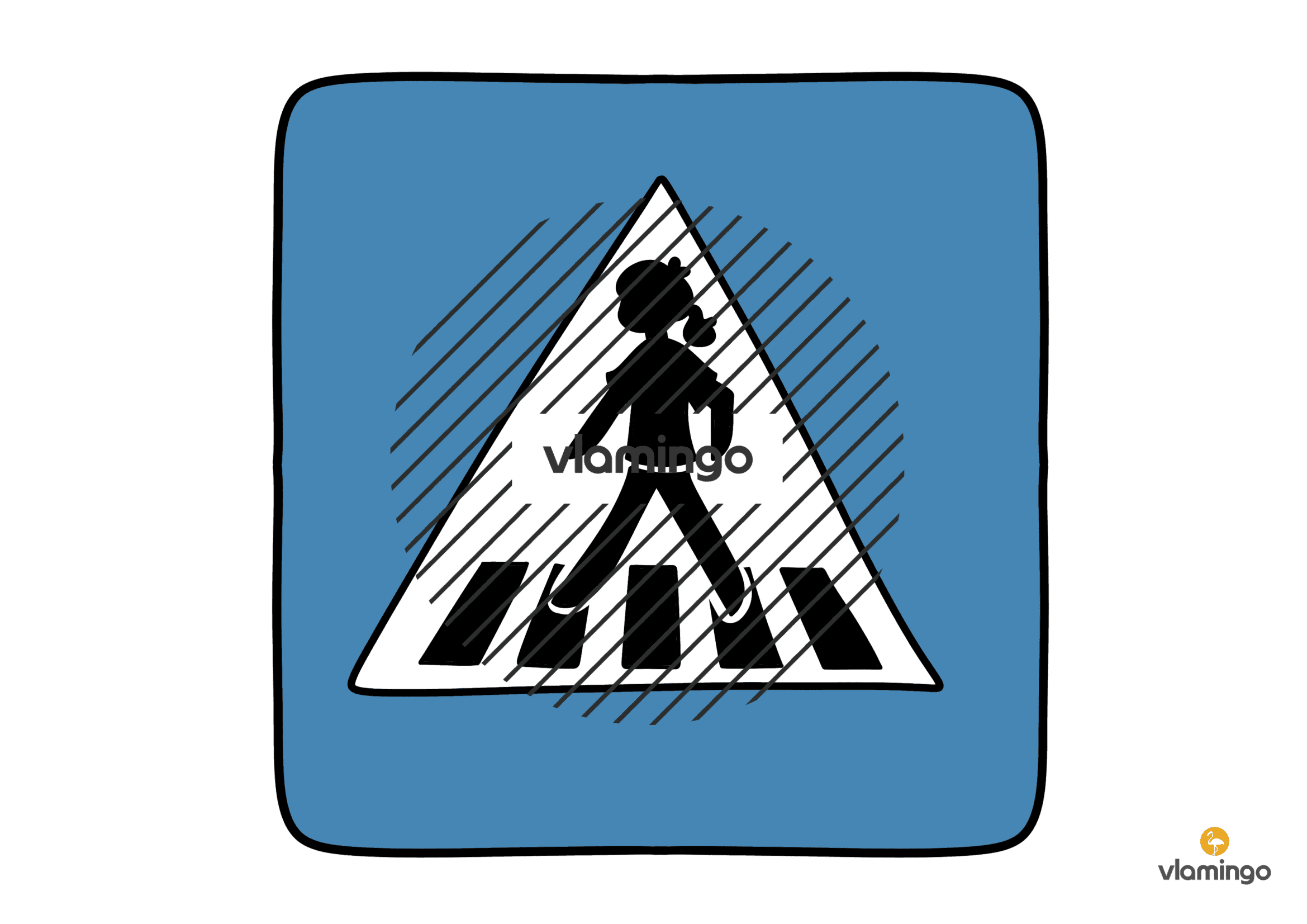 Bobby-Führerschein - Verkehrsschild - Zebrastreifen Bobby-Führerschein - Verkehrsschild - Zebrastreifen