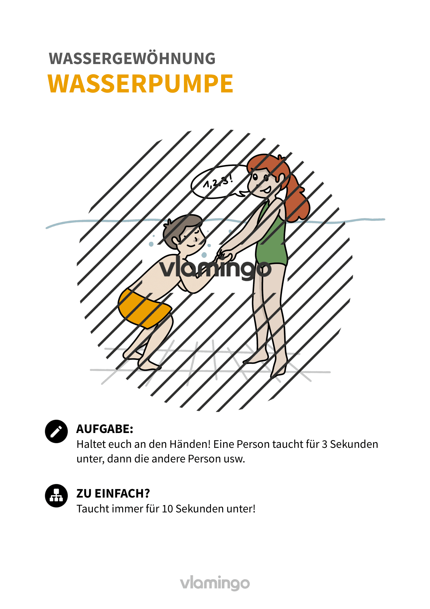 Wassergewöhnung - Übung 33 Wassergewöhnung - Übung 33