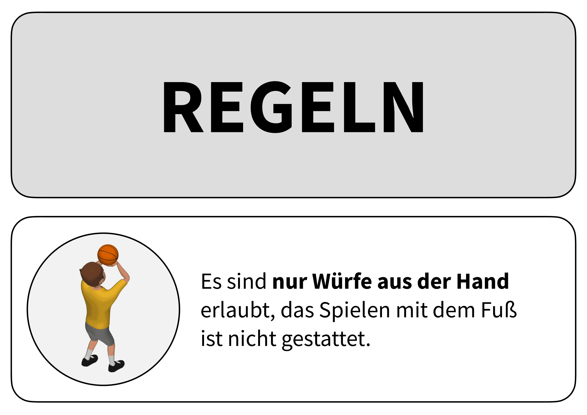 Basketballgolf - Regeln 1