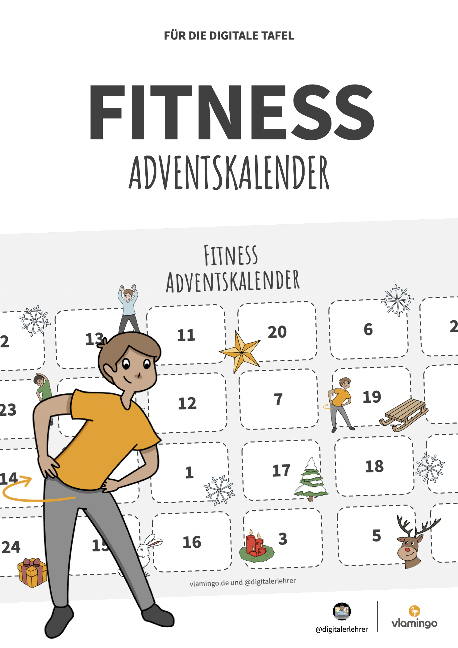 Fitness-Adventskalender für den Unterricht (Bewegungspausen)