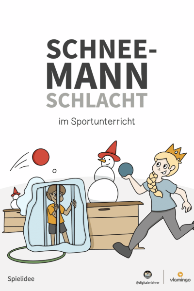 Schneemann-Schlacht im Sportunterricht