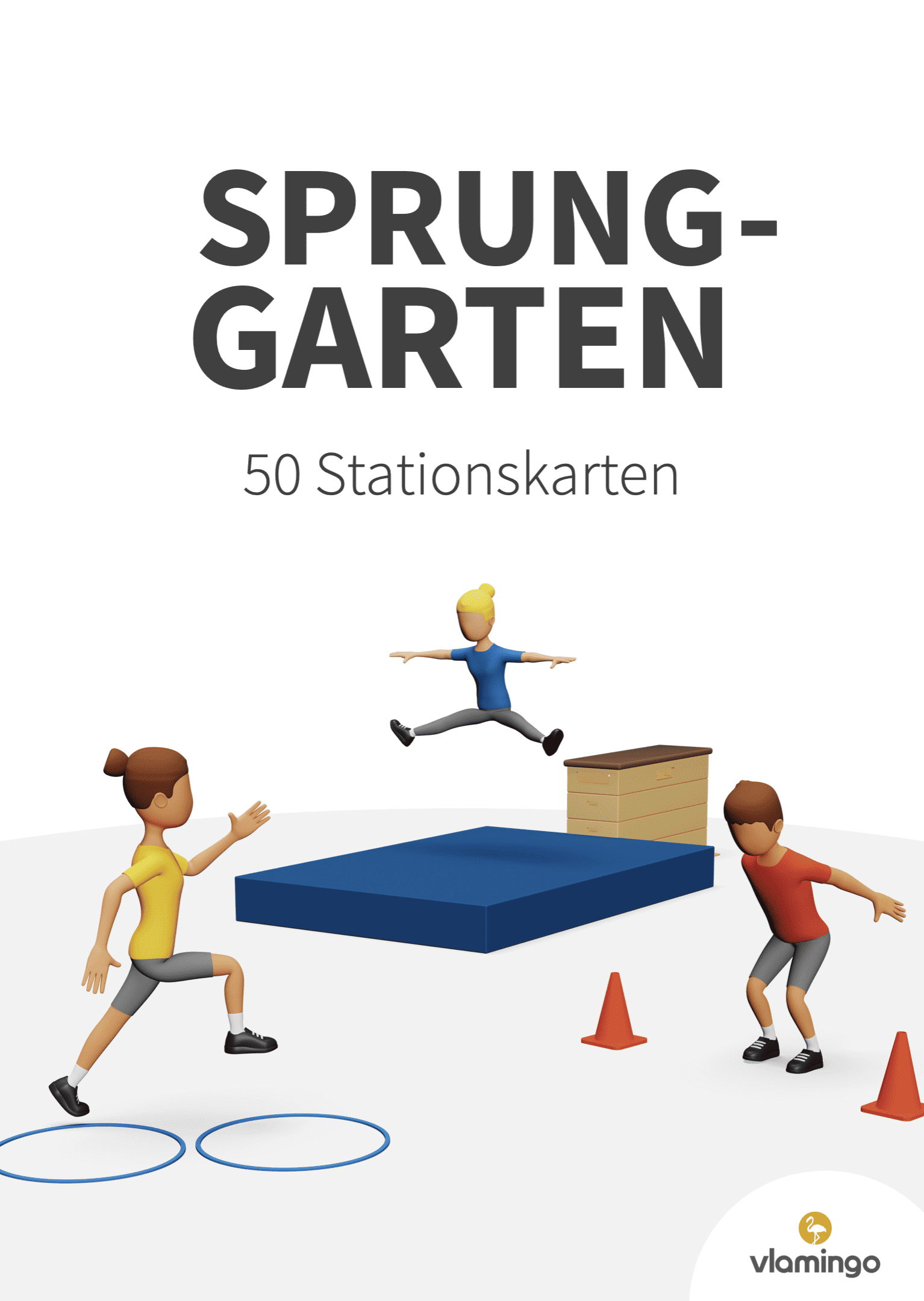 Sprunggarten - 50 Stationskarten für den Sportunterricht